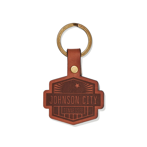 quality leather keychain with engraved custom logo bulk made in usa