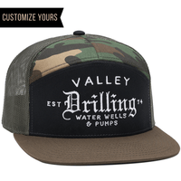 quality custom C58-CTM 7-panel camo hat with promotional embroidery with your logo online