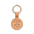 quality customized leather keychain with real genuine full grain leather custom engraved logo in bulk for business or company or corporate gifting promotional events 100% made in usa