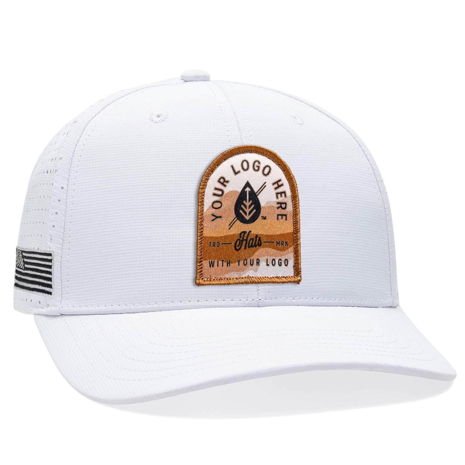 BA537 – Performance Perforated Cap | Custom Hats with Your Logo in Bulk-Dekni-Creations