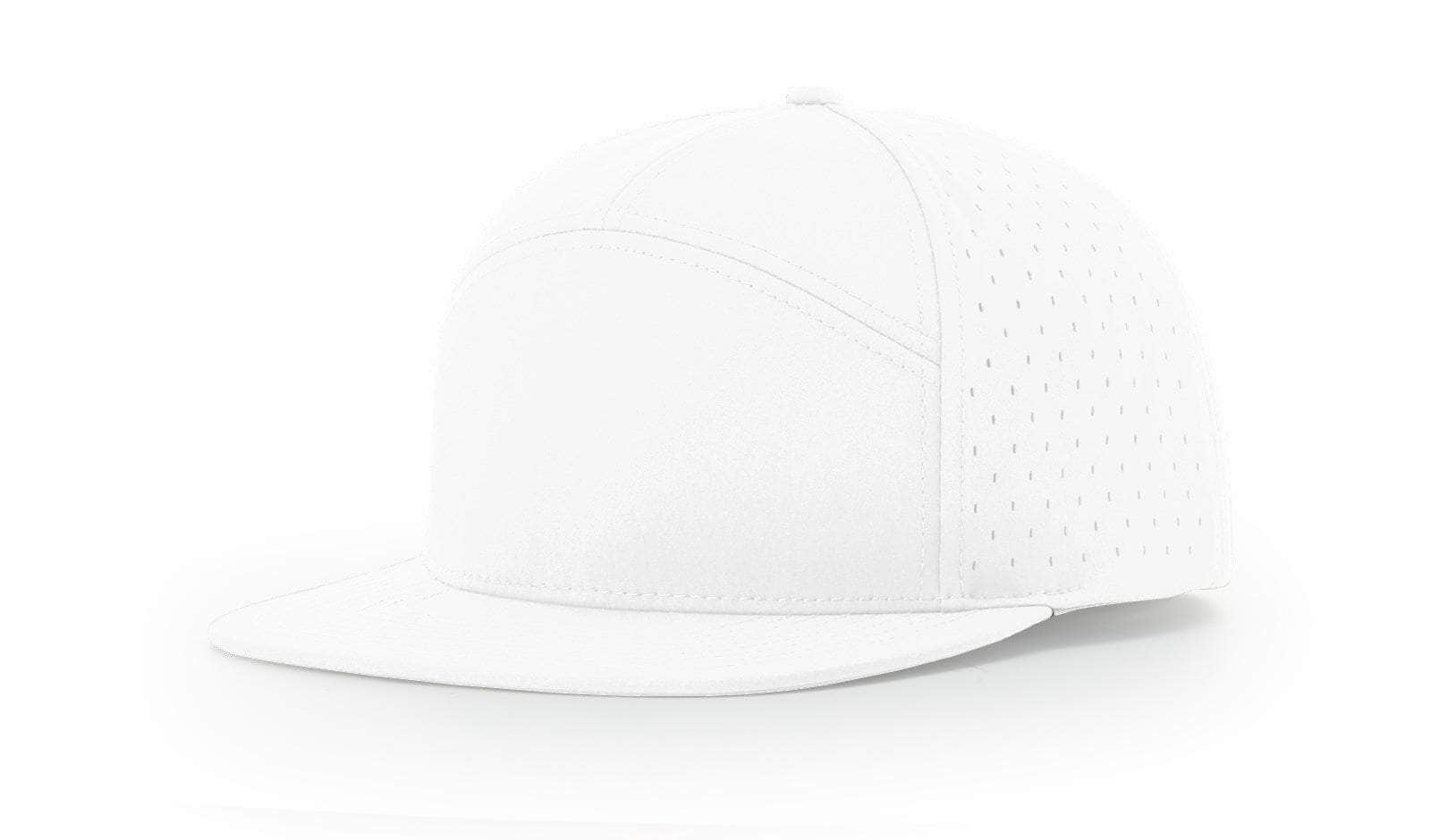 Richardson 169 Cannon – Performance 7-Panel Water-Resistant Snapback | Custom Hats with Your Logo in Bulk-White-Dekni-Creations