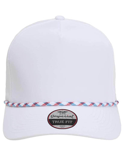 Imperial 5054 Wrightson – Sustainable Recycled Rope Hat | Custom Hats with Your Logo in Bulk-White/Light Blue-Red-Dekni-Creations