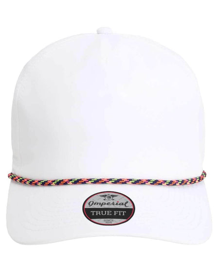 Imperial 5054 Wrightson – Sustainable Recycled Rope Hat | Custom Hats with Your Logo in Bulk-White/Navy-Neon-Dekni-Creations