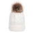 white custom tag TOPTIE Knit Hat Faux Fur Pom Pom Beanie Hat Winter Fleece Lined extra warm Cable knit removable pom 