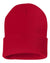 customizable red custom sp12 Sportsman 12" Solid Winter Knit Beanie Stocking Cap