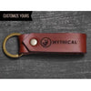 minimalist custom leather keychains in bulk engraved by dekni creations
