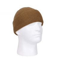 custom 100% wool beanies with leather patch