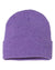 customizable purple custom sp12 Sportsman 12" Solid Winter Knit Beanie Stocking Cap