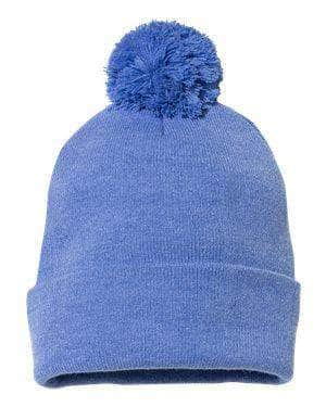 custom sp15 pom pom knit cap with patch