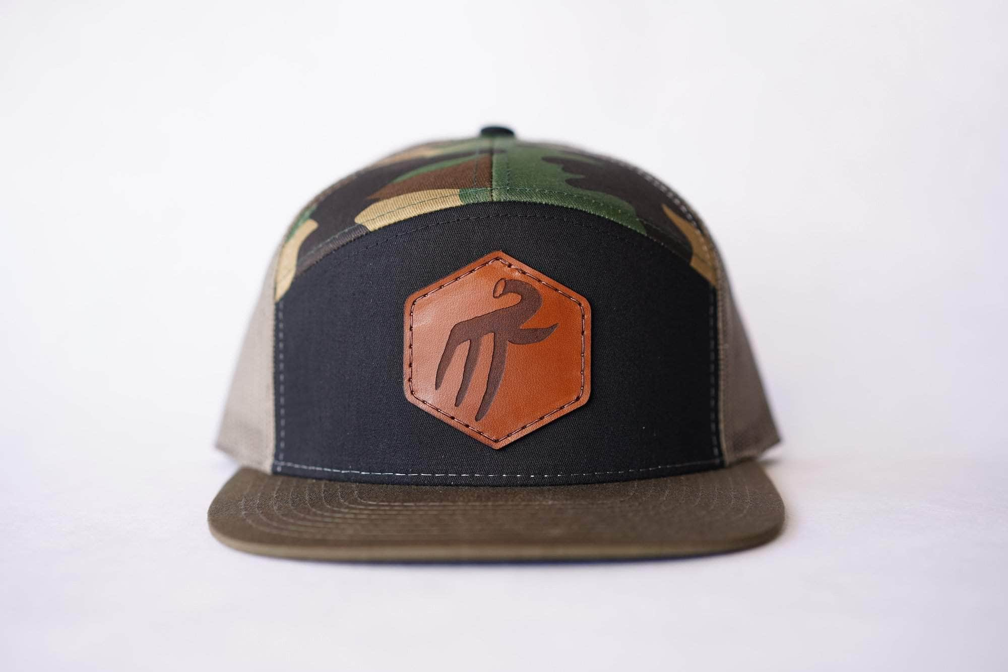 C58-CTM – 7-Panel Flat Bill Trucker Hat | Custom Hats with Your Logo in Bulk-Dekni-Creations