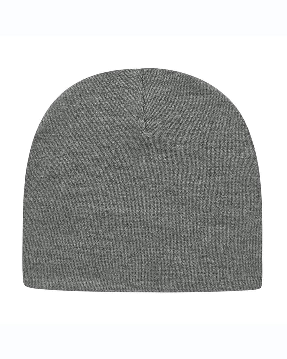 Cap America TKN28 – Made in USA Beanie | Custom Beanies with Your Logo in Bulk-Heather Grey-Dekni-Creations