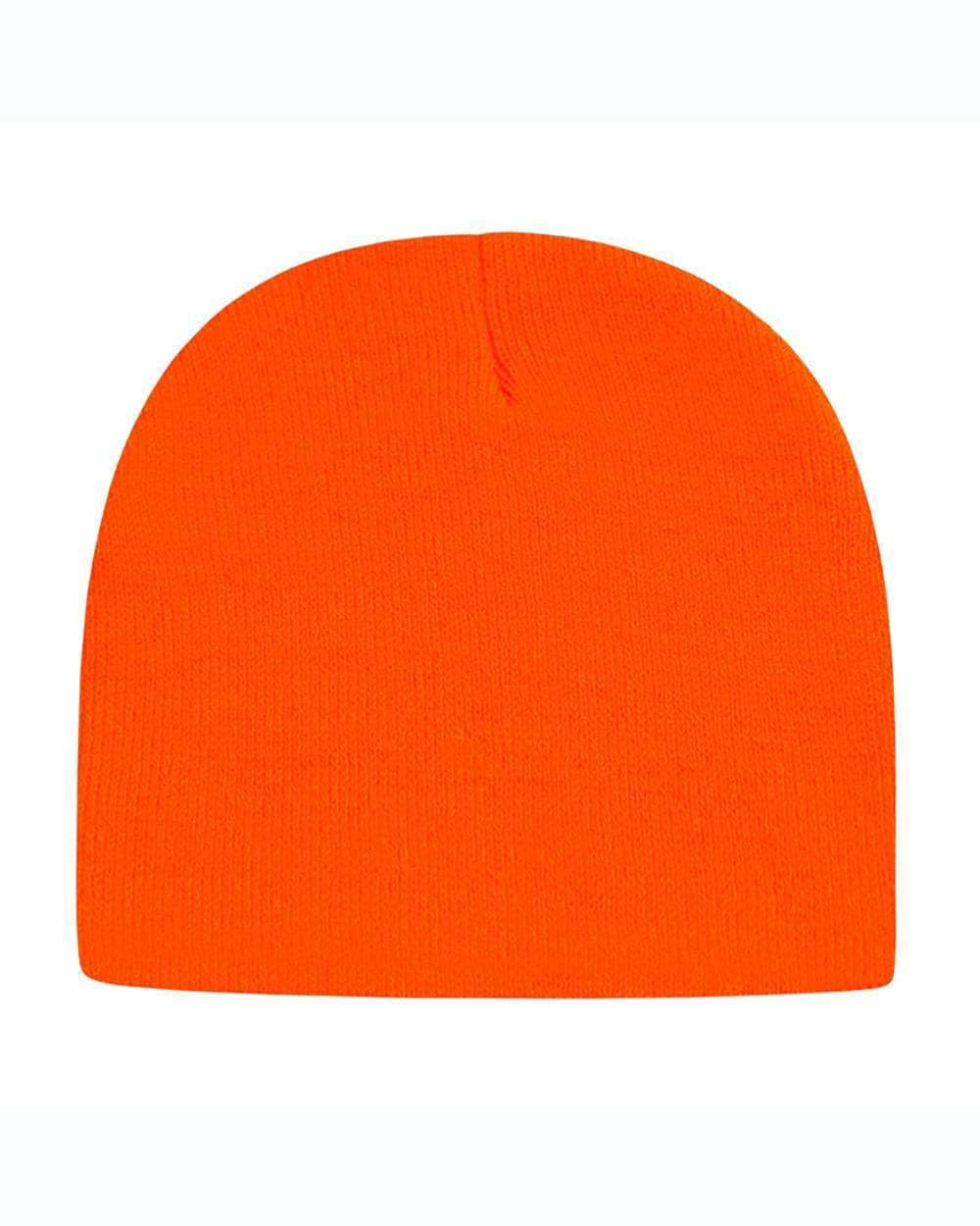 Cap America TKN28 – Made in USA Beanie | Custom Beanies with Your Logo in Bulk-Neon Blaze Orange-Dekni-Creations