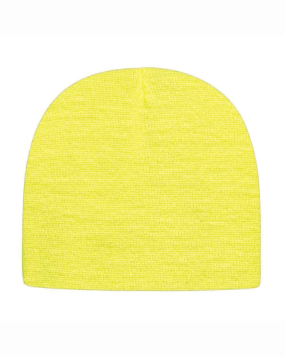 Cap America TKN28 – Made in USA Beanie | Custom Beanies with Your Logo in Bulk-Neon Yellow-Dekni-Creations