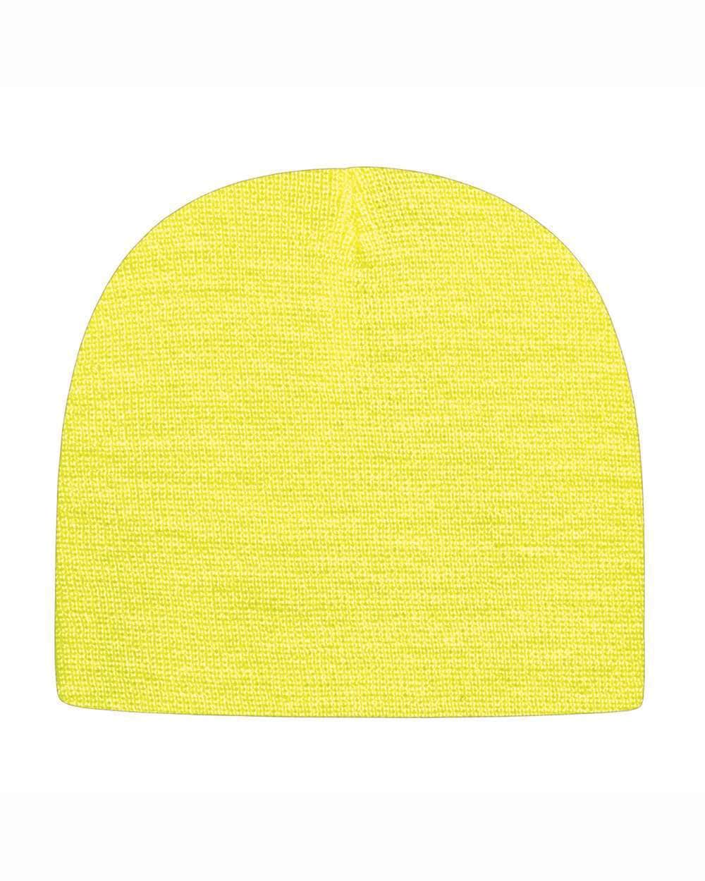 Cap America TKN28 – Made in USA Beanie | Custom Beanies with Your Logo in Bulk-Neon Yellow-Dekni-Creations