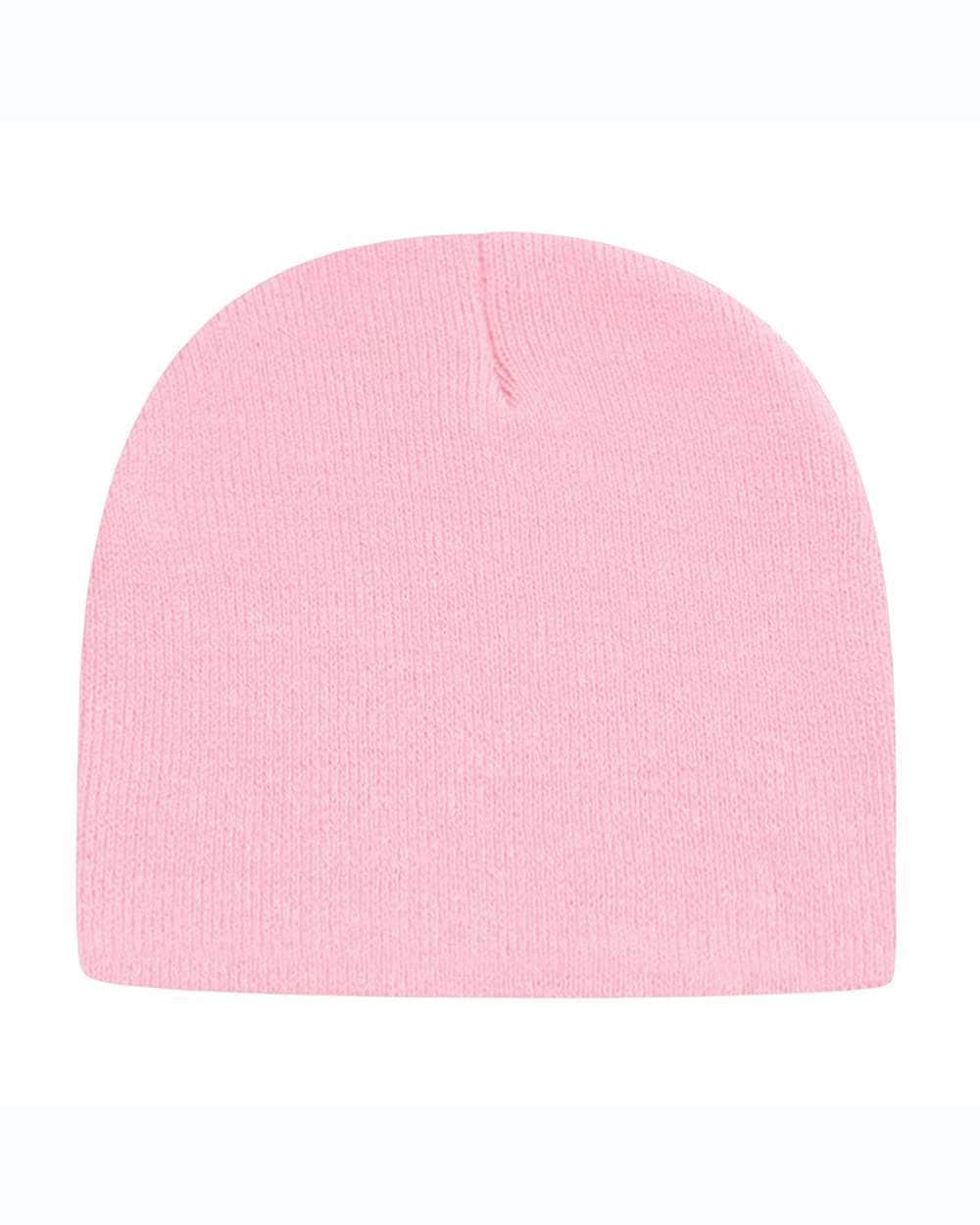 Cap America TKN28 – Made in USA Beanie | Custom Beanies with Your Logo in Bulk-Pink-Dekni-Creations