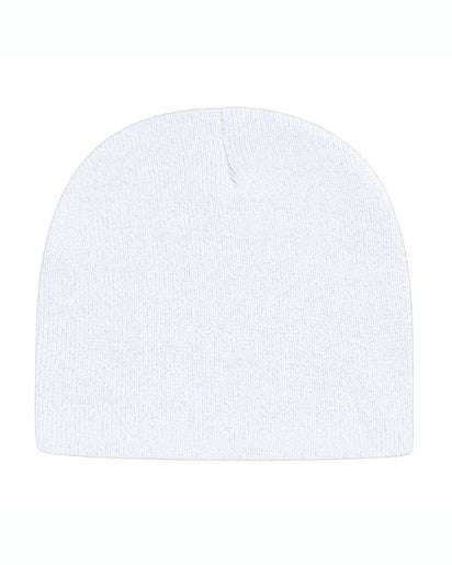 Cap America TKN28 – Made in USA Beanie | Custom Beanies with Your Logo in Bulk-White-Dekni-Creations