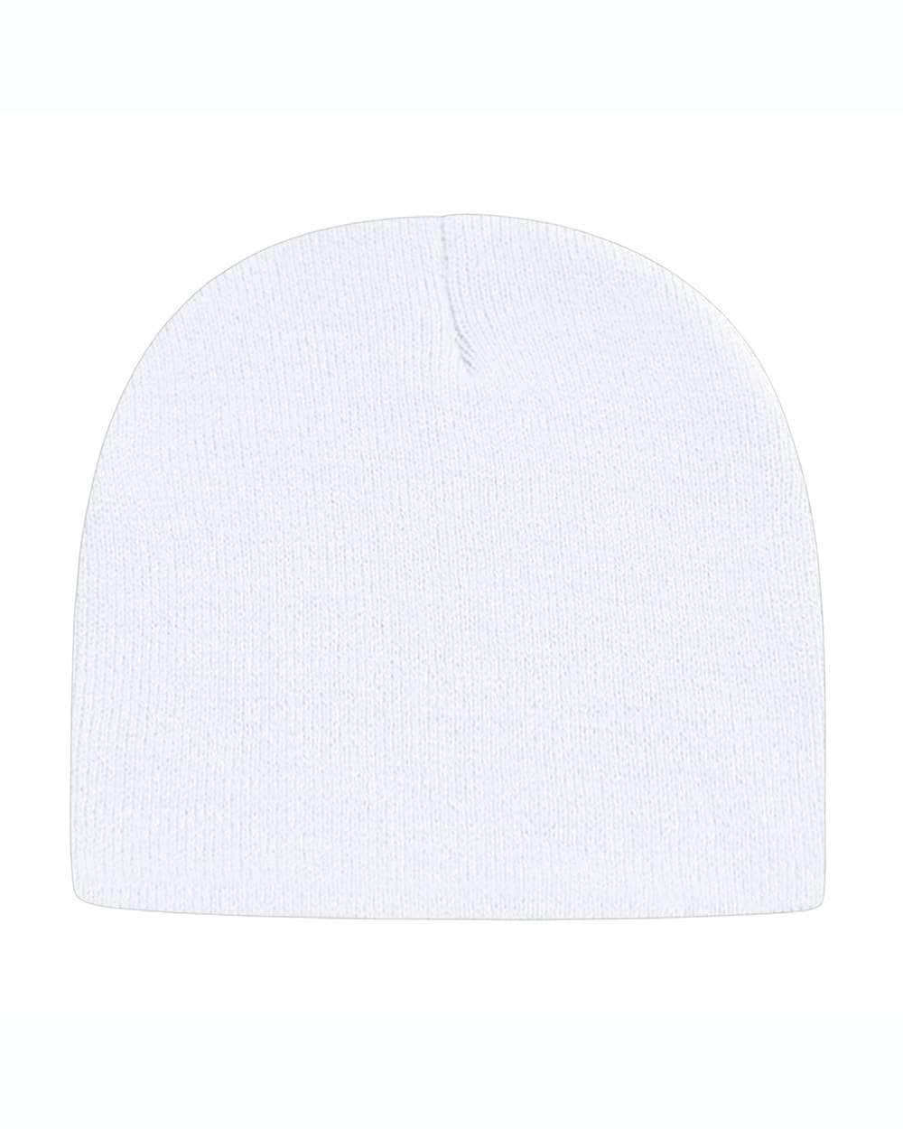 Cap America TKN28 – Made in USA Beanie | Custom Beanies with Your Logo in Bulk-White-Dekni-Creations