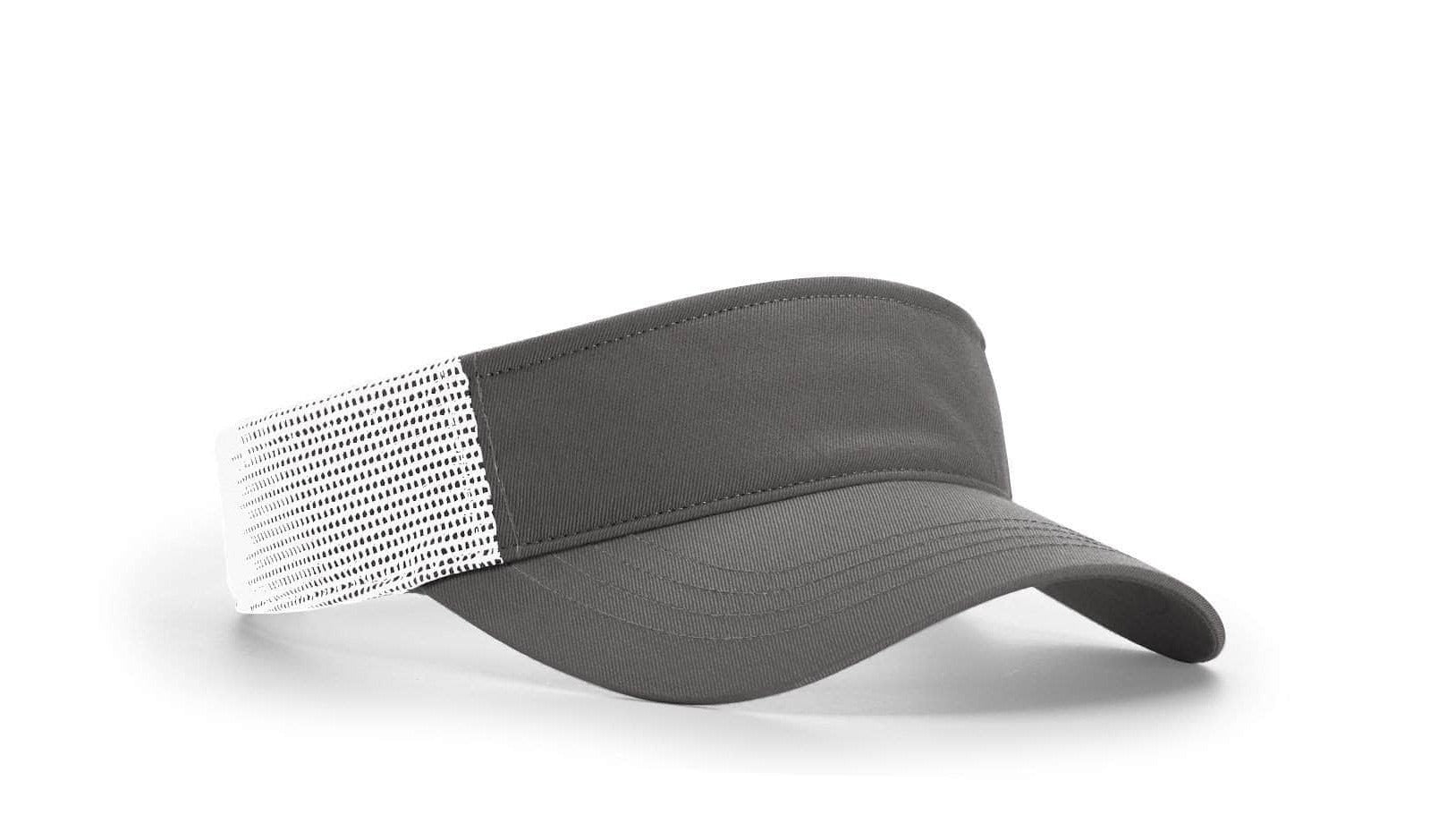 charcoal white Richardson 712 Trucker Visor