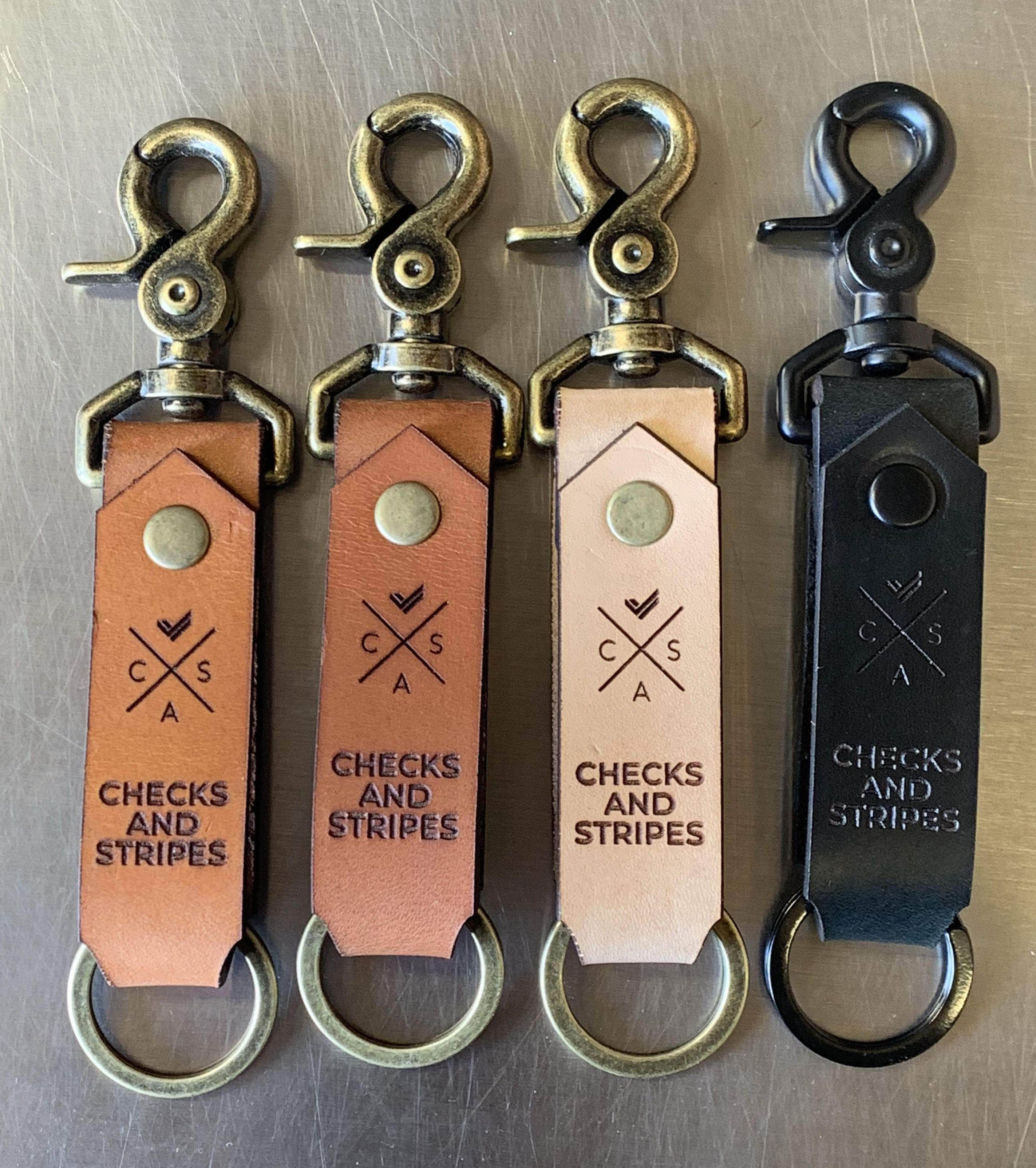 Classic Leather Keychain Fobs | Custom Keychains With Your Logo in Bulk-Dekni-Creations