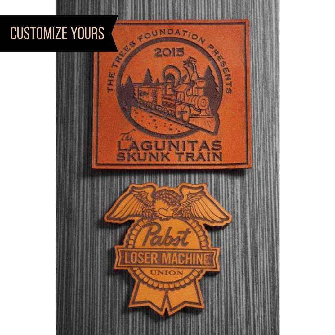 Custom Engraved Leather Patches | Quality Full Grain Non-Toxic Veg Tan Leather-Dekni-Creations