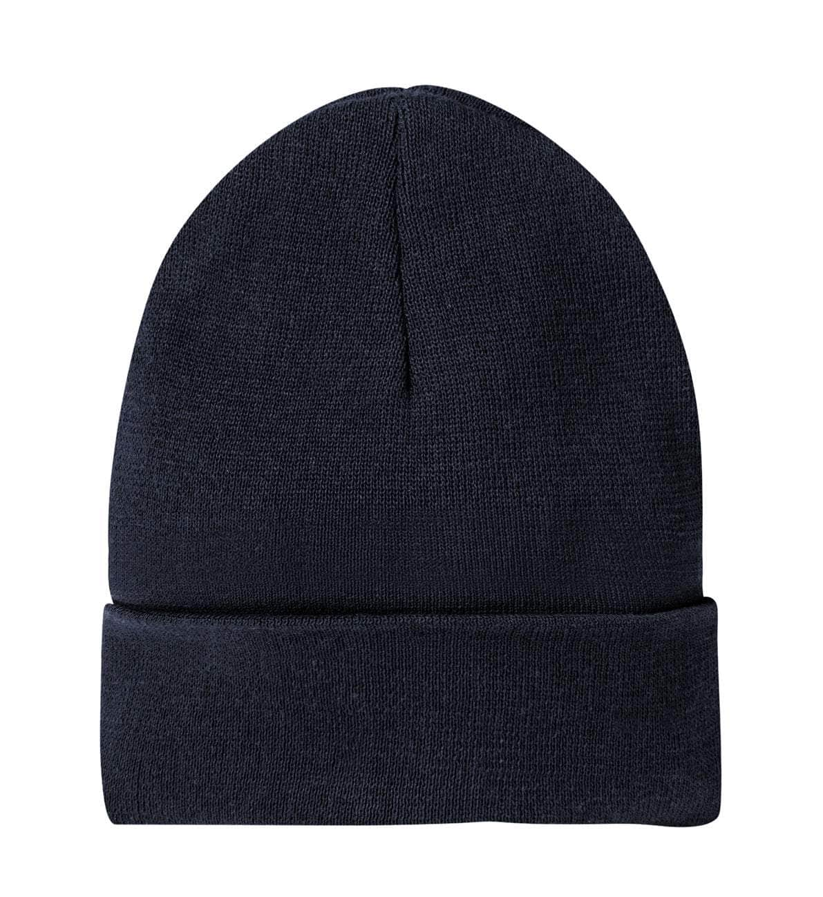 District® DT815 Re-Beanie™ – Recycled Cotton & Polyester Beanie | Custom Beanies with Your Logo-Navy-Dekni-Creations