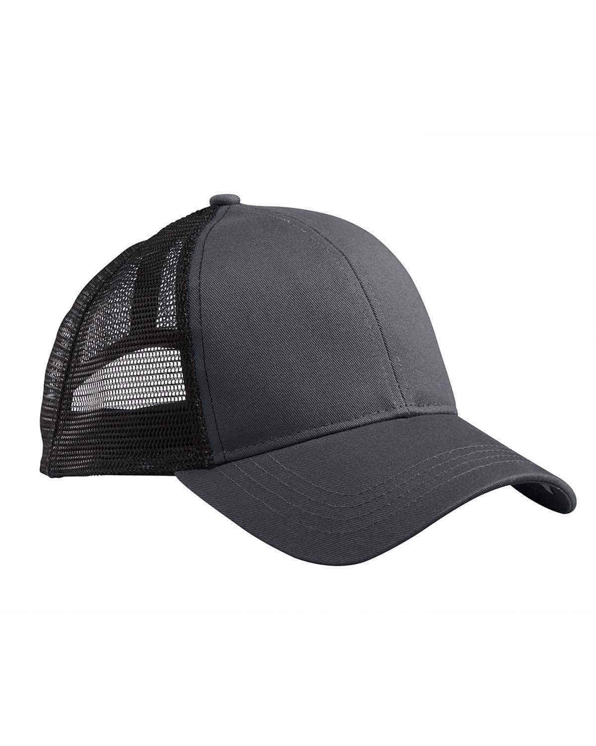 Econscious EC7070 – Sustainable Organic Cotton & Recycled Polyester Trucker Hat | Custom Hats with Your Logo in Bulk-Charcoal/Black E-Dekni-Creations