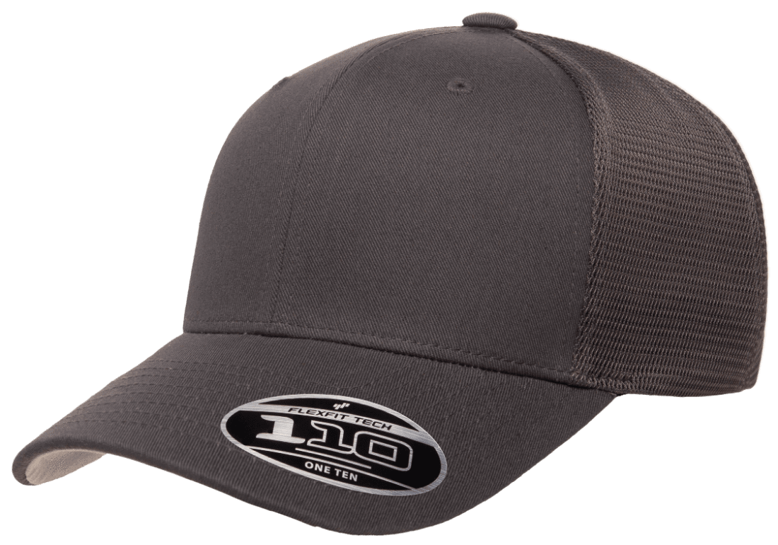 Flexfit 110M(T) – Stretch Mesh Snapback Cap | Custom Hats with Your Logo in Bulk-Charcoal-Dekni-Creations