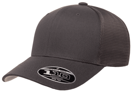 Flexfit 110M(T) – Stretch Mesh Snapback Cap | Custom Hats with Your Logo in Bulk-Charcoal-Dekni-Creations