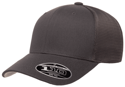 Flexfit 110M(T) – Stretch Mesh Snapback Cap | Custom Hats with Your Logo in Bulk-Charcoal-Dekni-Creations