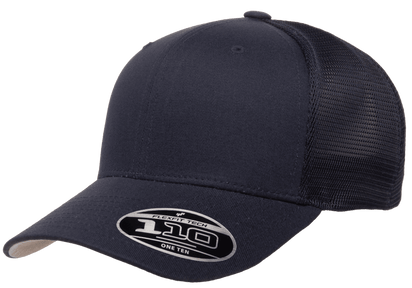 Flexfit 110M(T) – Stretch Mesh Snapback Cap | Custom Hats with Your Logo in Bulk-Navy-Dekni-Creations