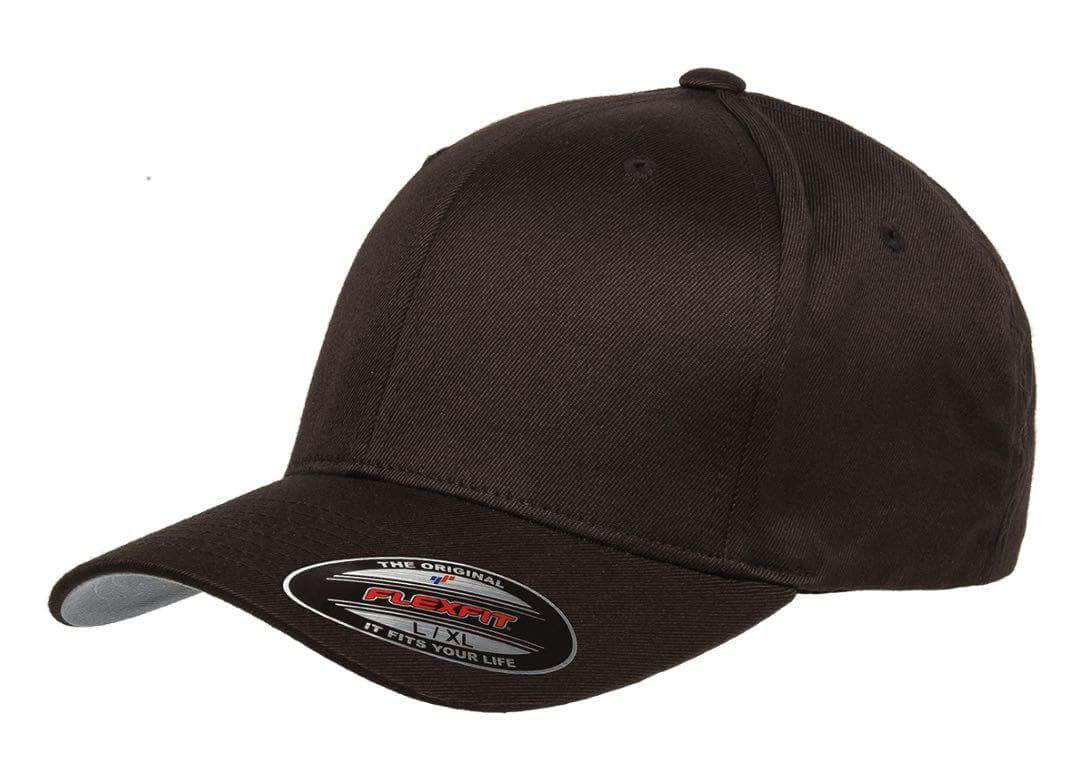 Flexfit 6277(T) – Fitted Wooly Combed Hat | Custom Hats with Your Logo in Bulk-Brown-Dekni-Creations