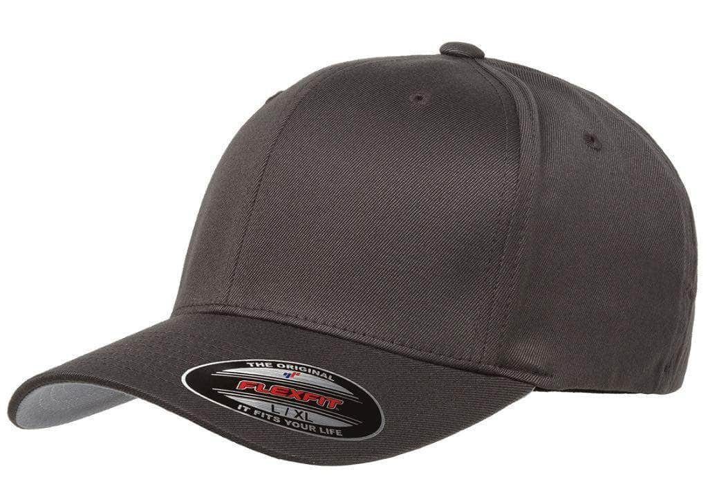 Flexfit 6277(T) – Fitted Wooly Combed Hat | Custom Hats with Your Logo in Bulk-Dark Grey-Dekni-Creations