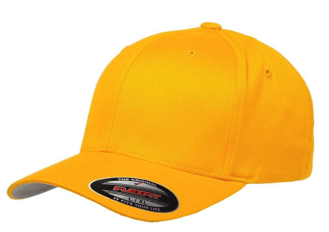 Flexfit 6277(T) – Fitted Wooly Combed Hat | Custom Hats with Your Logo in Bulk-Gold-Dekni-Creations