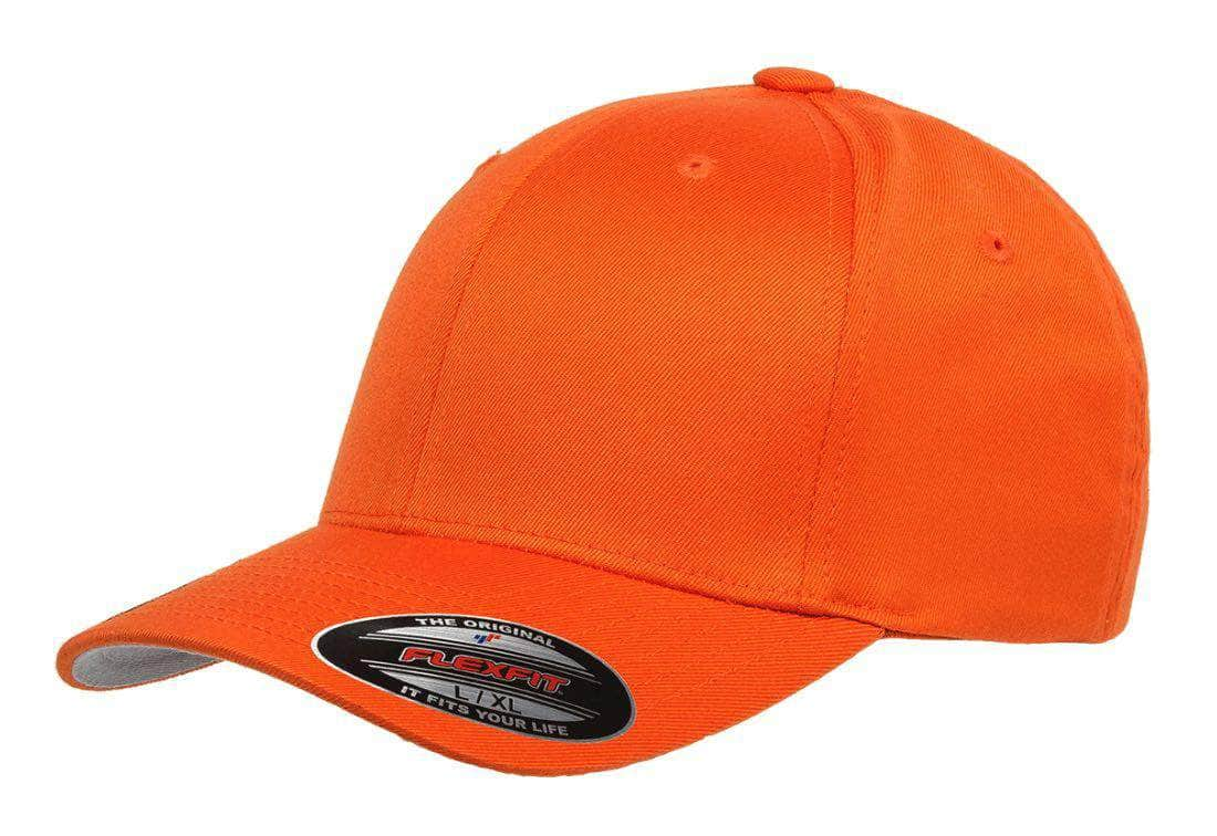 Flexfit 6277(T) – Fitted Wooly Combed Hat | Custom Hats with Your Logo in Bulk-Orange-Dekni-Creations