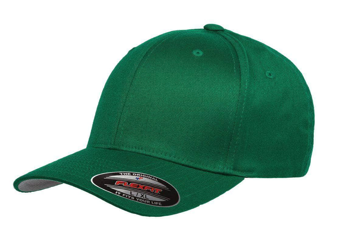 Flexfit 6277(T) – Fitted Wooly Combed Hat | Custom Hats with Your Logo in Bulk-Pepper Green-Dekni-Creations