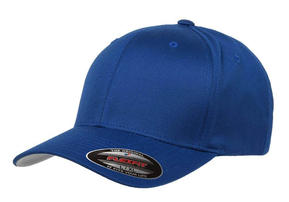 Flexfit 6277(T) – Fitted Wooly Combed Hat | Custom Hats with Your Logo in Bulk-Royal-Dekni-Creations