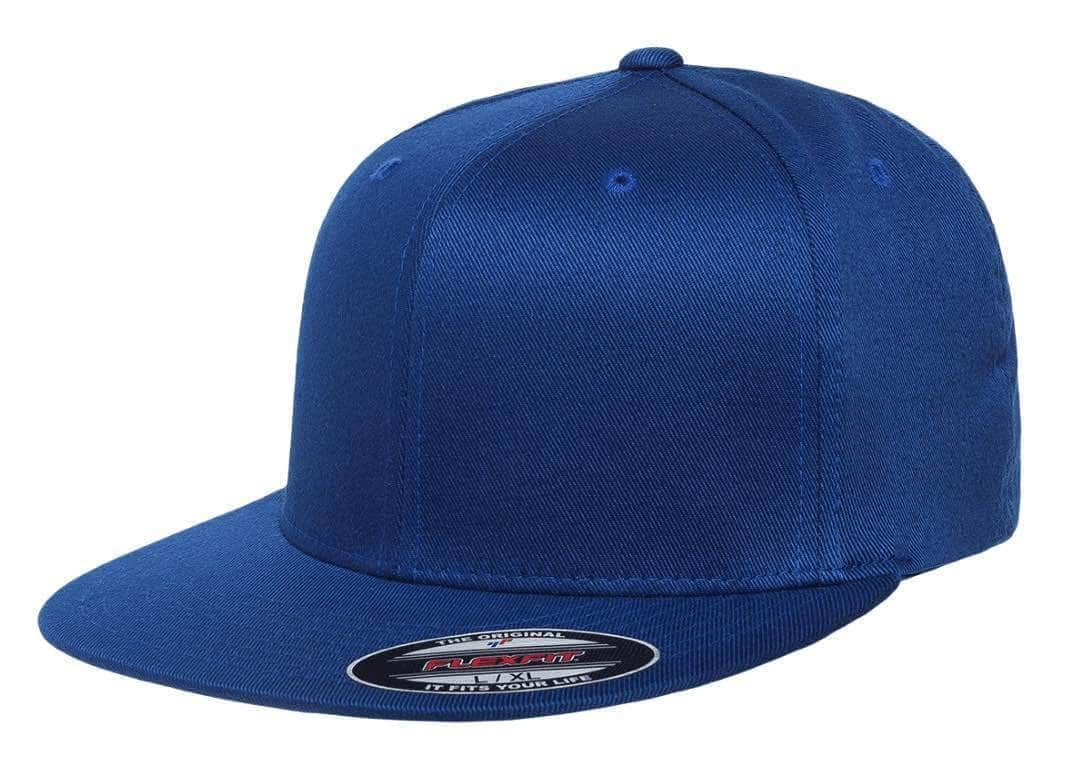 Flexfit 6297F – Pro-Baseball Flat Bill Hat | Custom Hats with Your Logo in Bulk-Royal-Dekni-Creations