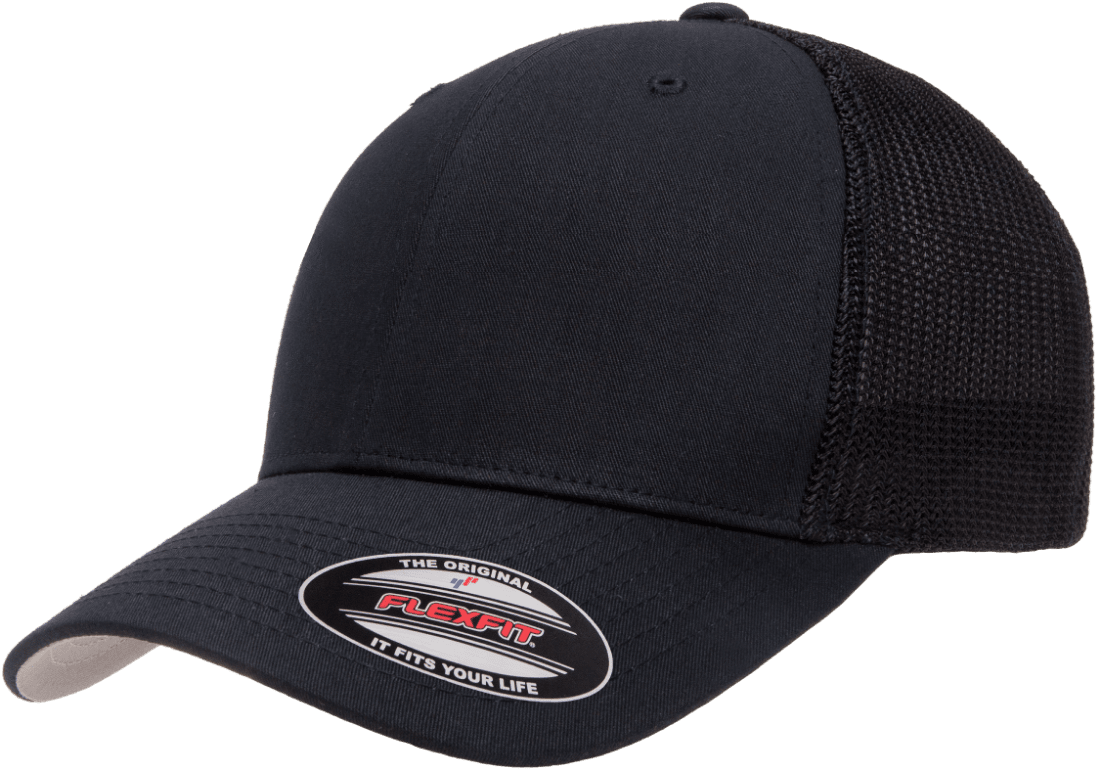 Flexfit 6511(T) – Fitted Trucker Stretch Mesh Cap | Custom Hats with Your Logo in Bulk-Dark Navy-Dekni-Creations