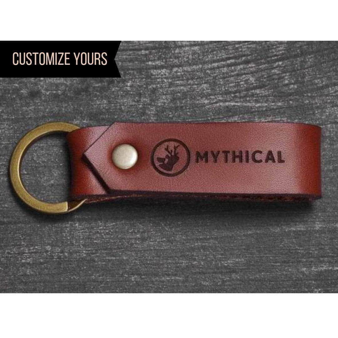 Minimalist Engraved Leather Keychains | Custom Keychains With Your Logo in Bulk-Dekni-Creations