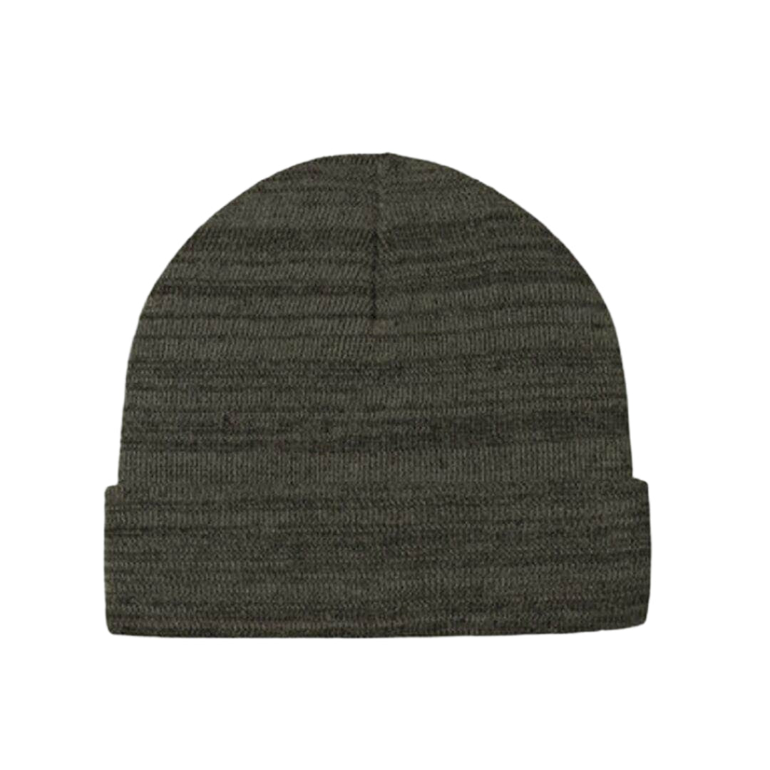 Port Authority C939 – Marled Knit Cuff Beanie | Custom Beanies with Your Logo in Bulk-Olive Green Heather-Dekni-Creations