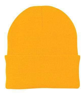 Port & Company CP90 – Knit Cap Stocking Beanie | Custom Beanies with Your Logo in Bulk-Athletic Gold-Dekni-Creations