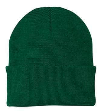 Port & Company CP90 – Knit Cap Stocking Beanie | Custom Beanies with Your Logo in Bulk-Athletic Green-Dekni-Creations