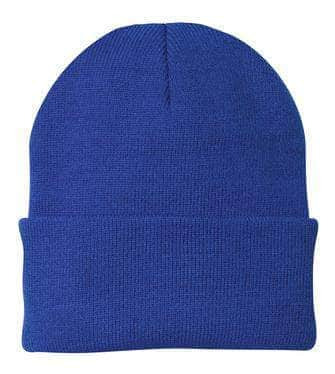 Port & Company CP90 – Knit Cap Stocking Beanie | Custom Beanies with Your Logo in Bulk-Athletic Royal-Dekni-Creations