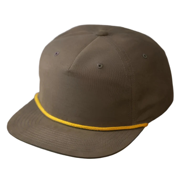 Private Label C55-N – Pinch Front Grandpa Flat Bill Rope Hat | Custom Hats with Your Logo in Bulk-Loden-Dekni-Creations