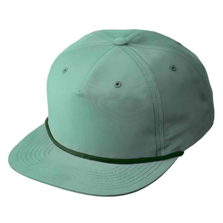 Private Label C55-N – Pinch Front Grandpa Flat Bill Rope Hat | Custom Hats with Your Logo in Bulk-Sage/Olive-Dekni-Creations