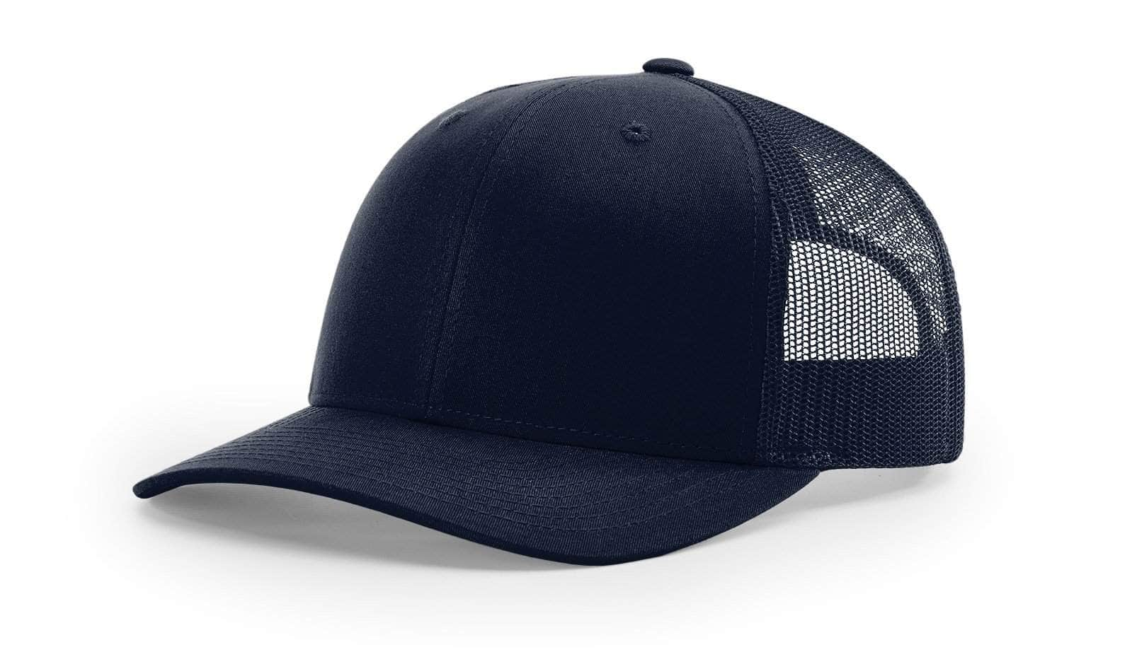 Richardson 112 Youth – Snapback Trucker Hat | Custom Hats with Your Logo in Bulk-Navy-Dekni-Creations