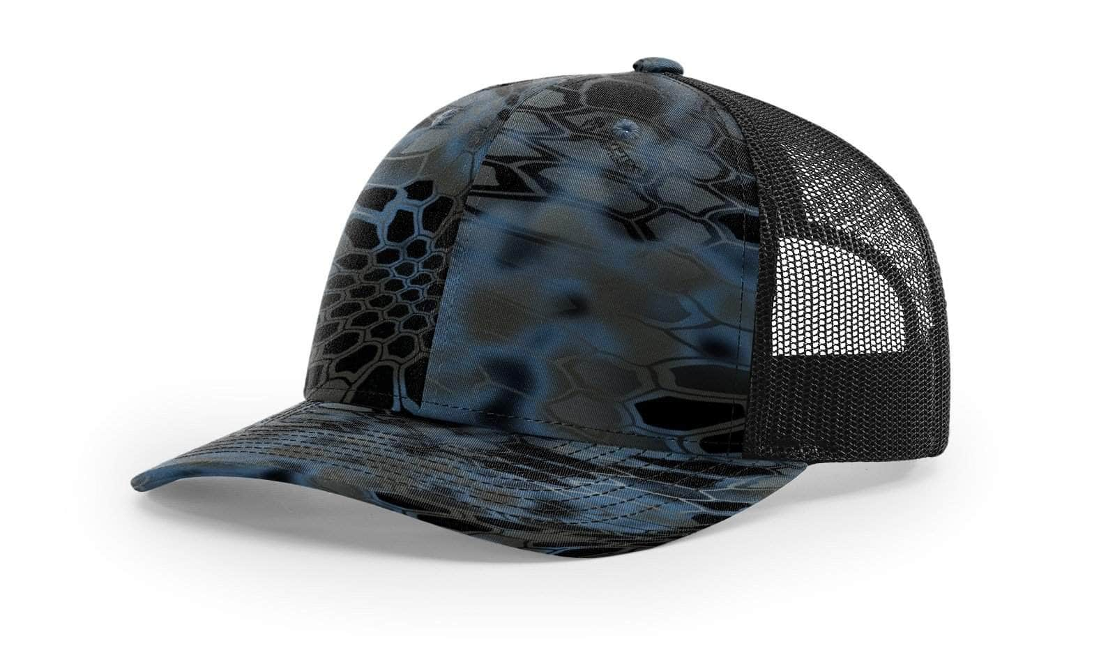 Richardson 112P – Printed Trucker Hat | Custom Hats with Your Logo in Bulk-Neptune/Black-Dekni-Creations