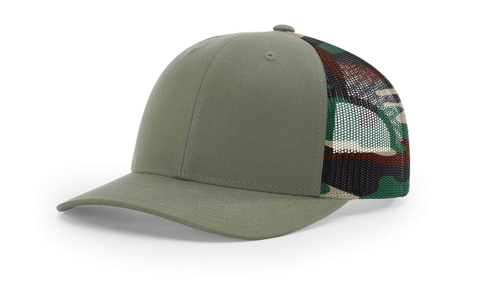 Richardson 112PM – Printed Mesh Trucker Hat | Custom Hats with Your Logo in Bulk-Loden/Green Camo-Dekni-Creations