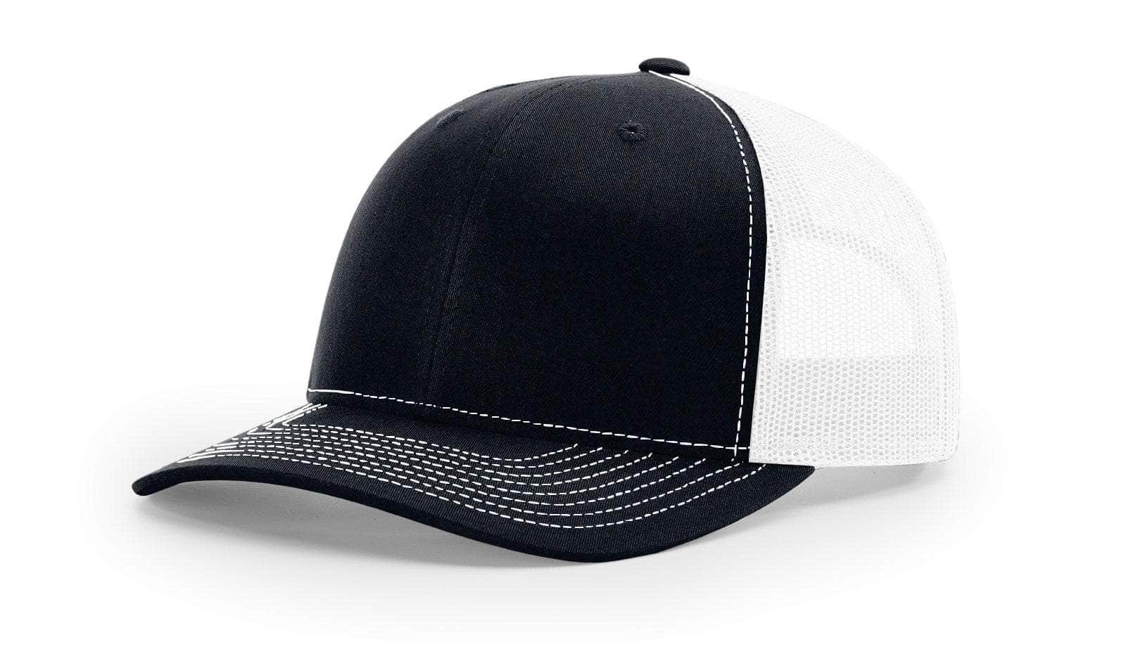 Richardson 112RE – 100% Recycled Polyester Trucker Hat | Custom Hats with Your Logo in Bulk-Navy/White-Dekni-Creations