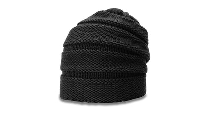 Richardson 145 – Scrunch Slouch Beanie | Custom Beanies with Your Logo in Bulk-Black-Dekni-Creations